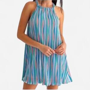 Le Lis Halter Dress Womens Large Sleeveless Mini